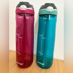 Contigo Vibrant Pink and Teal Bottles